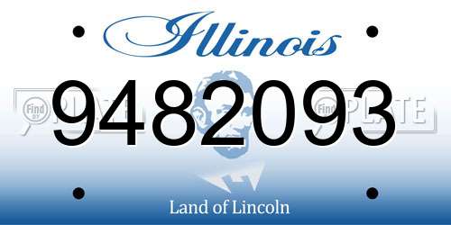 9482093 Illinois License Plate