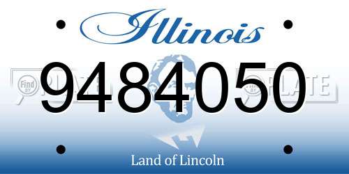 9484050 Illinois License Plate
