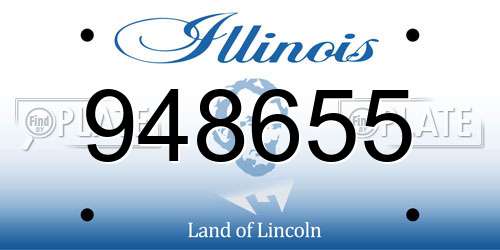 948655 Illinois License Plate