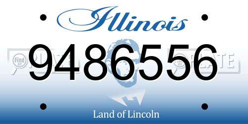9486556 Illinois License Plate