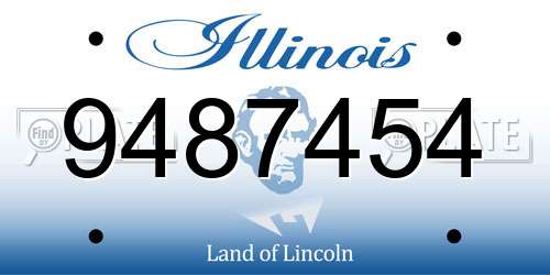 9487454 Illinois License Plate