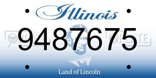 9487675 Illinois License Plate