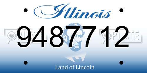9487712 Illinois License Plate