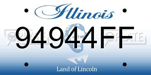 94944FF Illinois License Plate