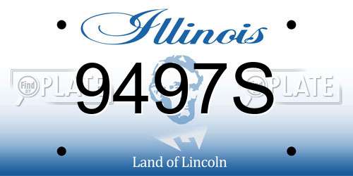 9497S Illinois License Plate
