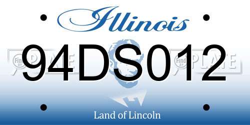 94DS012 Illinois License Plate