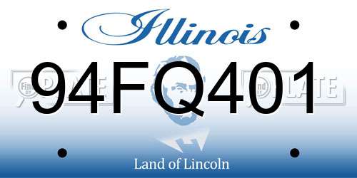 94FQ401 Illinois License Plate