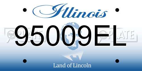 95009EL Illinois License Plate