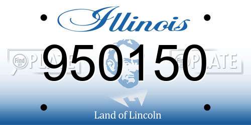 950150 Illinois License Plate