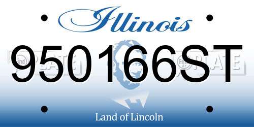 950166ST Illinois License Plate