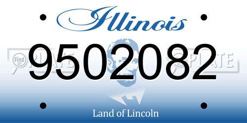 9502082 Illinois License Plate
