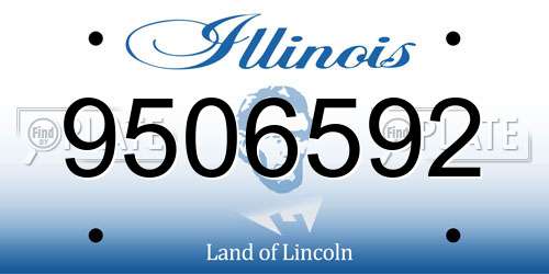9506592 Illinois License Plate
