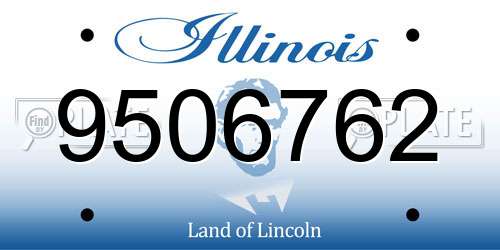 9506762 Illinois License Plate