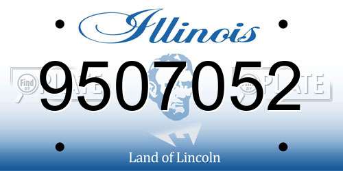 9507052 Illinois License Plate
