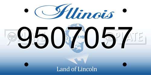 9507057 Illinois License Plate