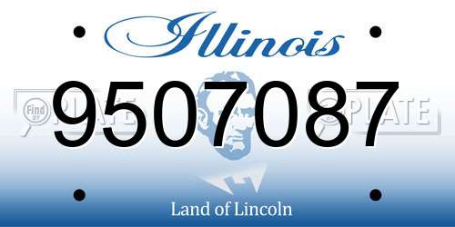 9507087 Illinois License Plate