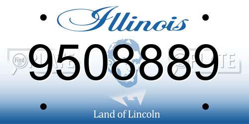 9508889 Illinois License Plate