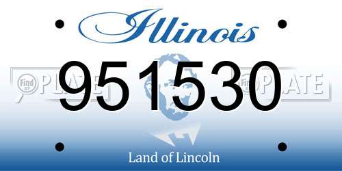 951530 Illinois License Plate