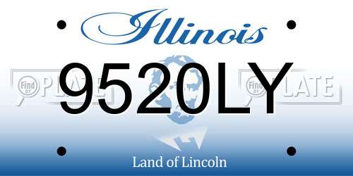 9520LY Illinois License Plate