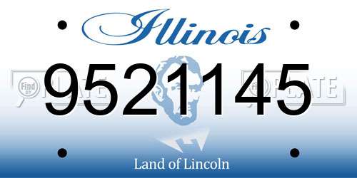 9521145 Illinois License Plate