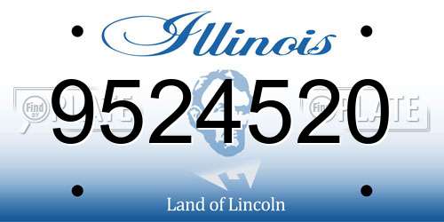 9524520 Illinois License Plate