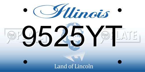 9525YT Illinois License Plate