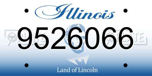 9526066 Illinois License Plate
