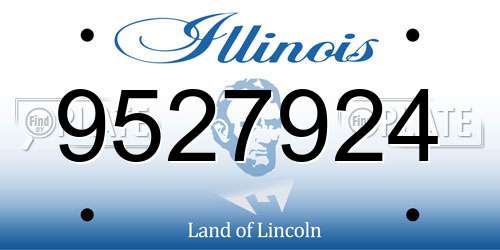 9527924 Illinois License Plate