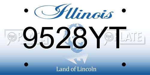 9528YT Illinois License Plate