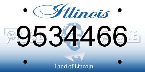 9534466 Illinois License Plate