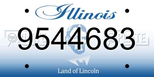 9544683 Illinois License Plate