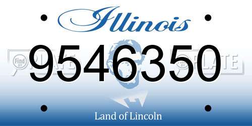 9546350 Illinois License Plate