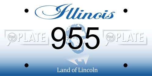 955 Illinois License Plate