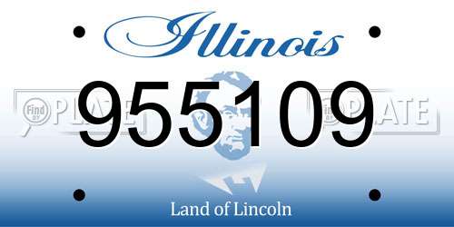 955109 Illinois License Plate