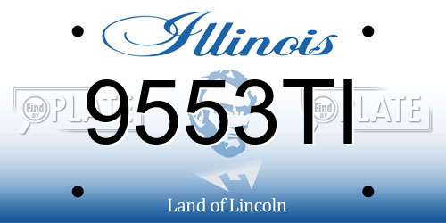 9553TI Illinois License Plate