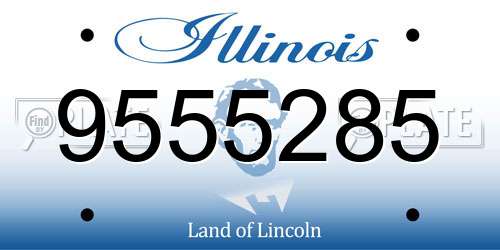 9555285 Illinois License Plate