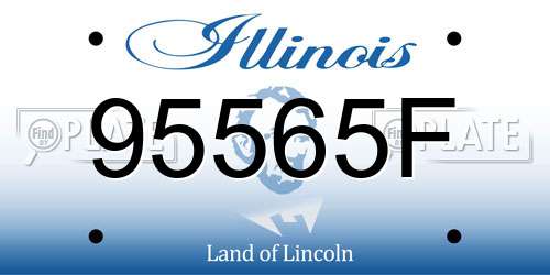 95565F Illinois License Plate