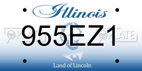 955EZ1 Illinois License Plate