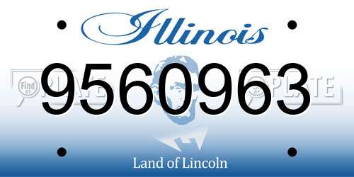 9560963 Illinois License Plate