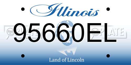 95660EL Illinois License Plate