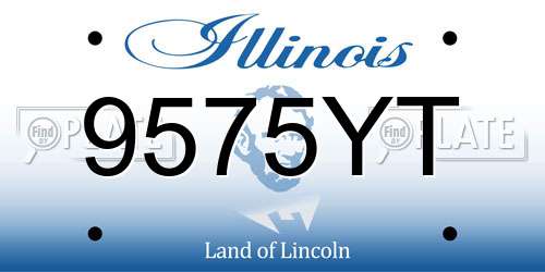 9575YT Illinois License Plate