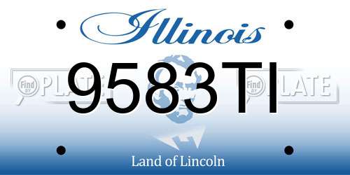 9583TI Illinois License Plate