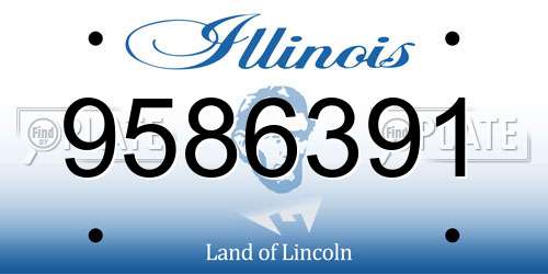 9586391 Illinois License Plate