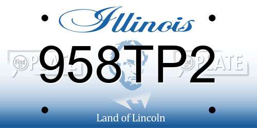 958TP2 Illinois License Plate