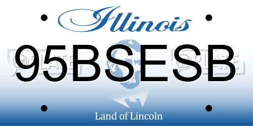 95BSESB Illinois License Plate
