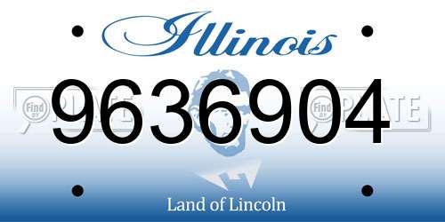 9636904 Illinois License Plate