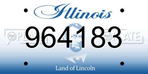 964183 Illinois License Plate