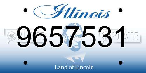 9657531 Illinois License Plate