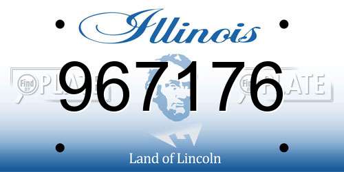 967176 Illinois License Plate