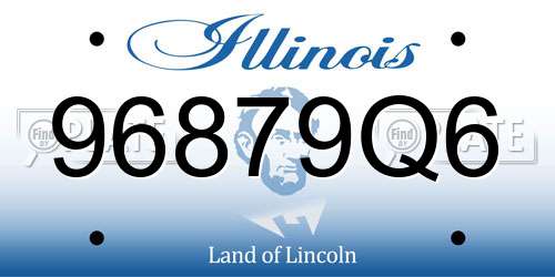 96879Q6 Illinois License Plate